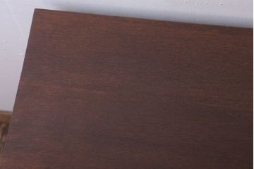 アンティーク家具　アンティーク　古いナラ材製のシンプルなサイドテーブル