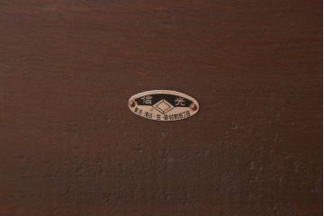 アンティーク家具　アンティーク　古いナラ材製のシンプルなサイドテーブル