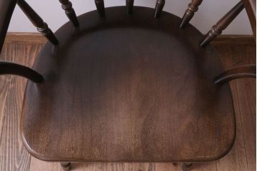 ヴィンテージ家具　ビンテージキツツキ　飛騨産業　アームチェア(ウィンザーチェア・キャプテンチェア、ウインザーチェア)(1)