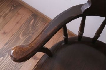 ヴィンテージ家具　ビンテージキツツキ　飛騨産業　アームチェア(ウィンザーチェア・キャプテンチェア、ウインザーチェア)(2)