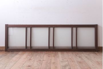 昭和レトロ　ダイヤガラス・すりガラス入り!古い木製の明り取り(2)