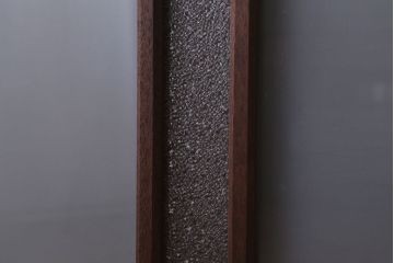 昭和レトロ　ダイヤガラス・すりガラス入り!古い木製の明り取り(2)