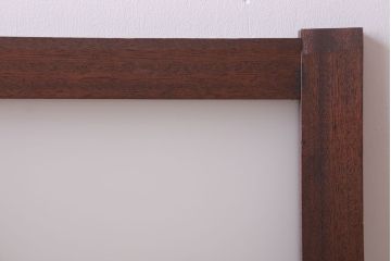 昭和レトロ　ダイヤガラス・すりガラス入り!古い木製の明り取り(2)