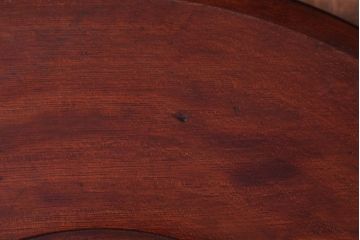 古民具・骨董　大正〜昭和期　欅一枚板!刳り貫き丸盆(1)