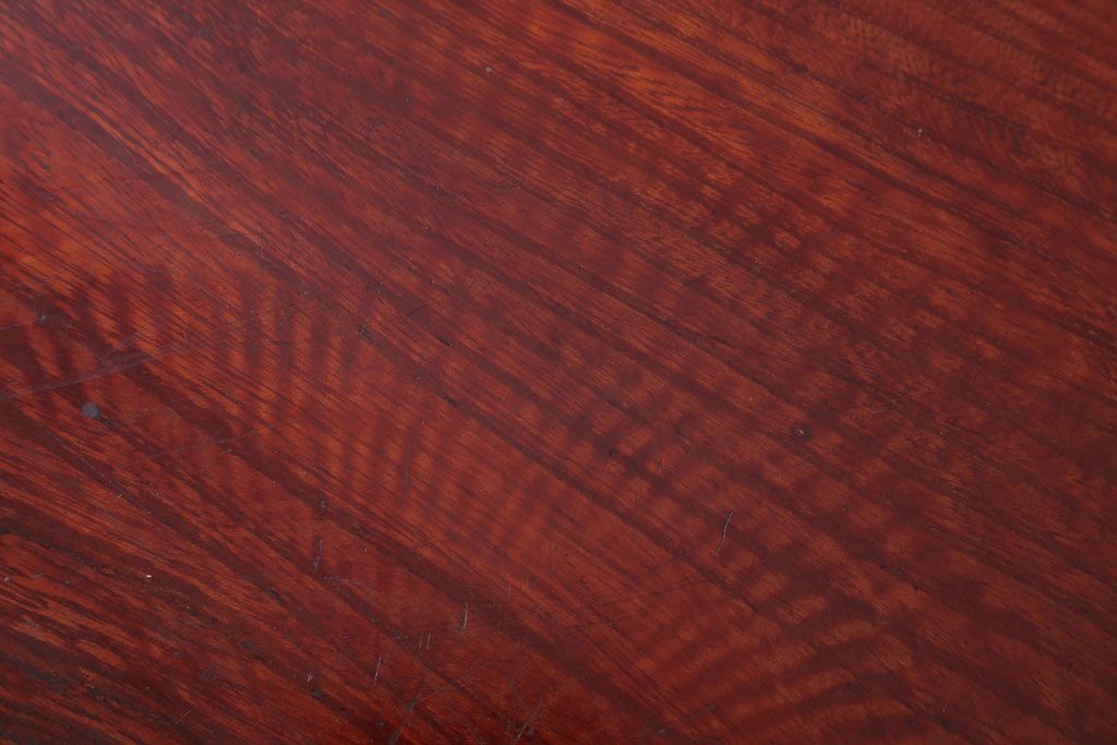 古民具・骨董　大正〜昭和期　欅一枚板!刳り貫き丸盆(3)