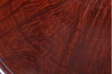 古民具・骨董　大正〜昭和期　欅一枚板!刳り貫き丸盆(3)