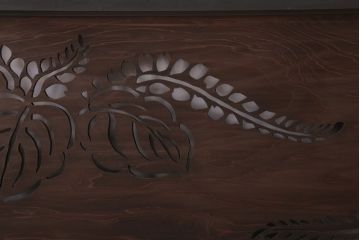 古民具・骨董　和モダンなアンティーク透かし彫り欄間(3)