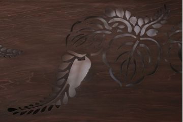 古民具・骨董　和モダンなアンティーク透かし彫り欄間(3)
