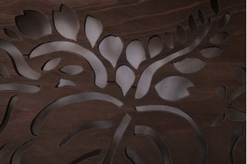 古民具・骨董　和モダンなアンティーク透かし彫り欄間(3)