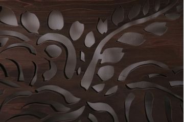 古民具・骨董　和モダンなアンティーク透かし彫り欄間(3)