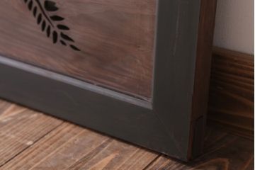 古民具・骨董　和モダンなアンティーク透かし彫り欄間(3)