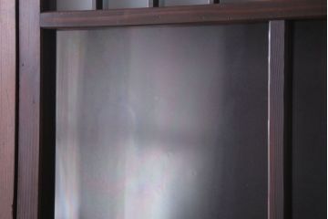 古民具・骨董　すりガラス入り!アンティークガラス戸2枚セット