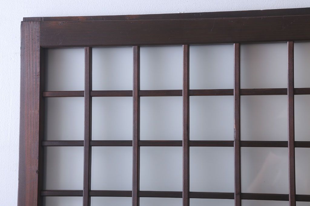 古民具・骨董　すりガラス入り!アンティークガラス戸2枚セット