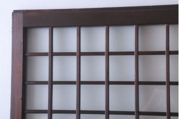 古民具・骨董　すりガラス入り!アンティークガラス戸2枚セット