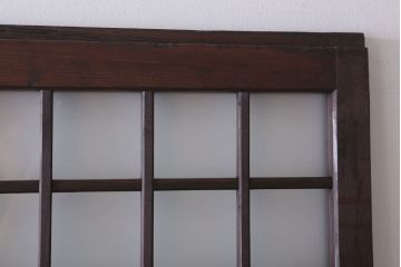 古民具・骨董　すりガラス入り!アンティークガラス戸2枚セット