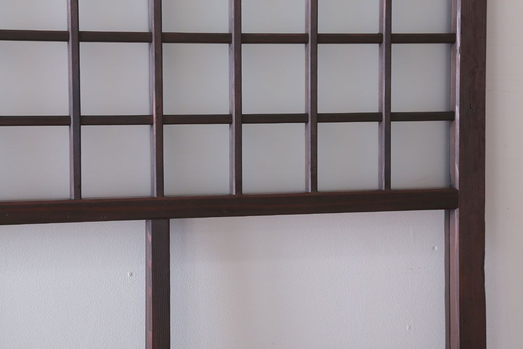 古民具・骨董　すりガラス入り!アンティークガラス戸2枚セット