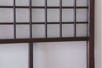 古民具・骨董　すりガラス入り!アンティークガラス戸2枚セット