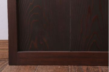 古民具・骨董　すりガラス入り!アンティークガラス戸2枚セット