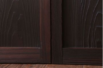 古民具・骨董　すりガラス入り!アンティークガラス戸2枚セット