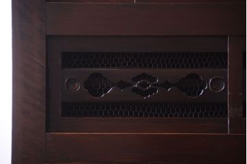 アンティーク家具　古民具・骨董　明治大正期　二段重ね四尺水屋箪笥