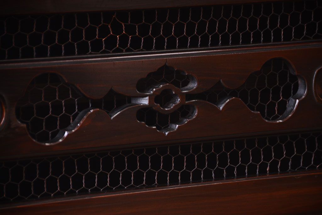 アンティーク家具　古民具・骨董　明治大正期　二段重ね四尺水屋箪笥