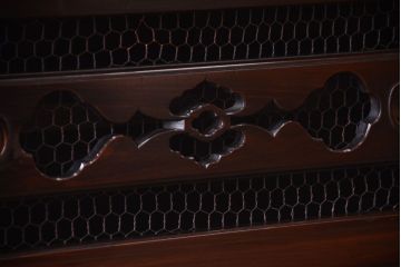 アンティーク家具　古民具・骨董　明治大正期　二段重ね四尺水屋箪笥