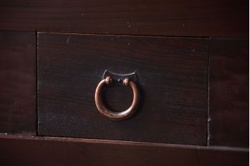 アンティーク家具　古民具・骨董　明治大正期　二段重ね四尺水屋箪笥