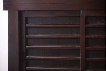 アンティーク家具　古民具・骨董　明治大正期　二段重ね四尺水屋箪笥