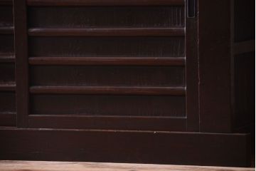 アンティーク家具　古民具・骨董　明治大正期　二段重ね四尺水屋箪笥