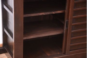 アンティーク家具　古民具・骨董　明治大正期　二段重ね四尺水屋箪笥