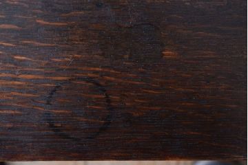 アンティーク家具　和製アンティーク　引き出し2杯付き!ナラ材製の小ぶりな収納棚