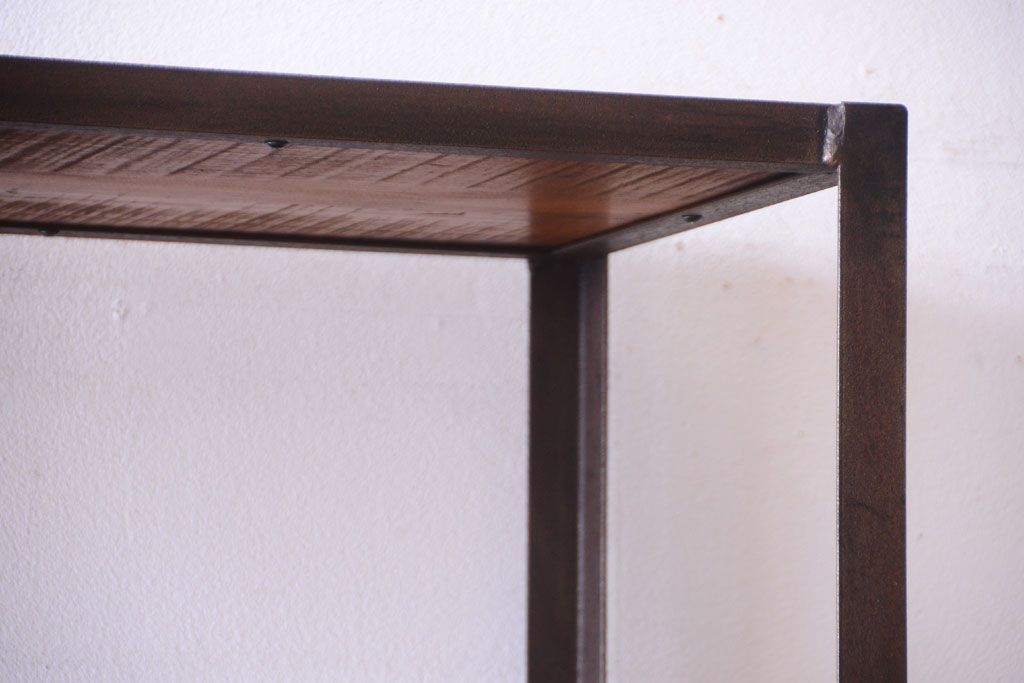 ラフジュ工房オリジナル　シンプルなアイアンラック(大)