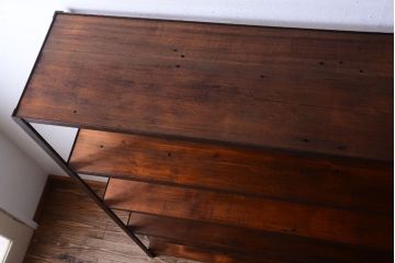 ラフジュ工房オリジナル　シンプルなアイアンラック(大)