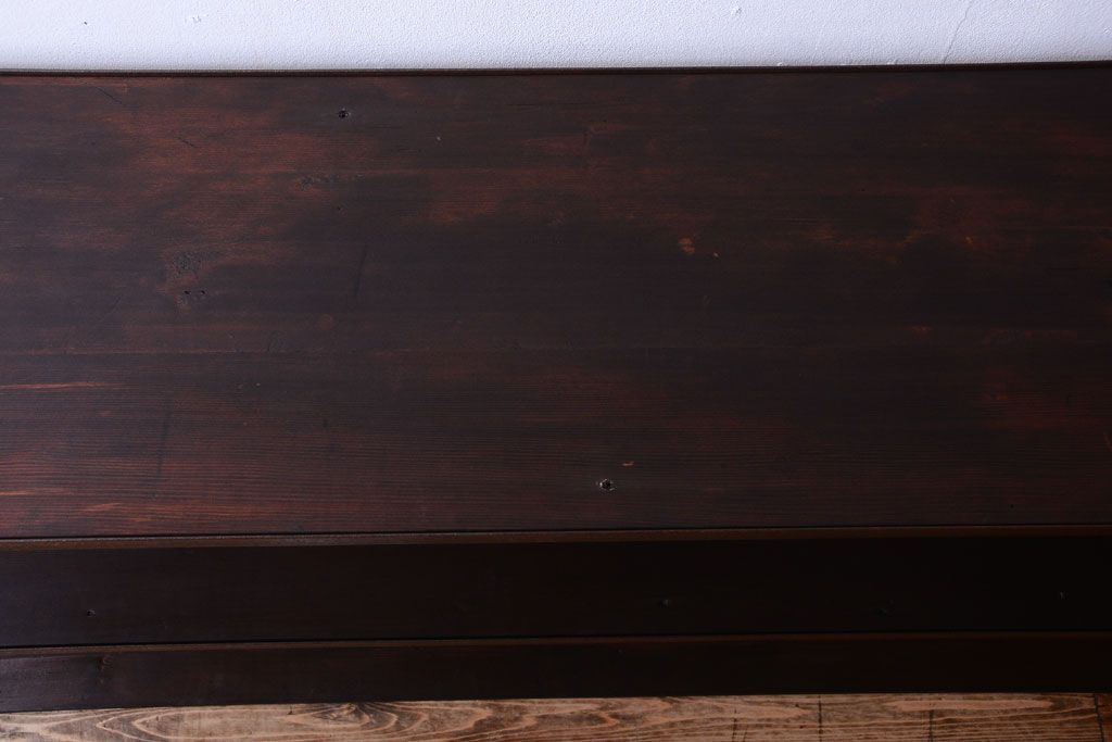 ラフジュ工房オリジナル　シンプルな背の低いアイアンラック(大)