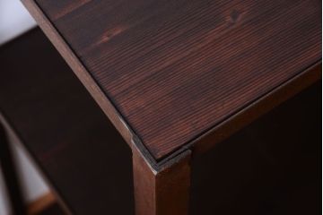 ラフジュ工房オリジナル　シンプルな背の低いアイアンラック(大)