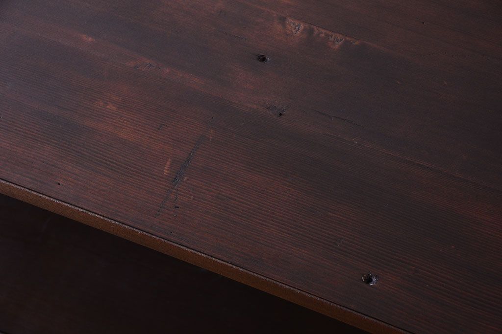 ラフジュ工房オリジナル　シンプルな背の低いアイアンラック(大)