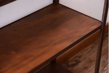 ラフジュ工房オリジナル　シンプルな背の低いアイアンラック(大)(2)