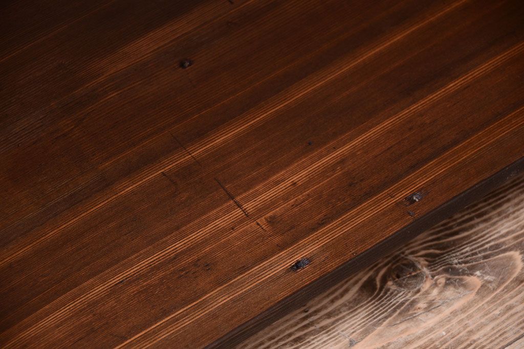 ラフジュ工房オリジナル　シンプルな背の低いアイアンラック(大)(2)