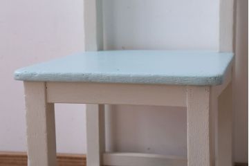 アンティーク家具　アンティーク　小ぶりでかわいいおしゃれなペイントチェア(子供用椅子)(1)
