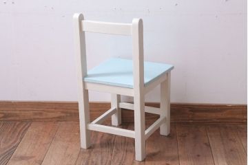 アンティーク家具　アンティーク　小ぶりでかわいいおしゃれなペイントチェア(子供用椅子)(1)