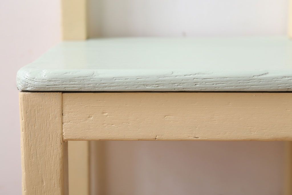 アンティーク家具　アンティーク　小ぶりでかわいいおしゃれなペイントチェア(子供用椅子)(2)