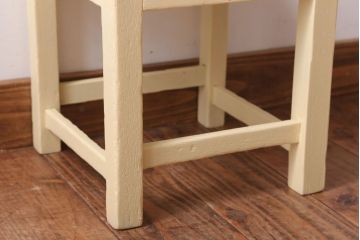 アンティーク家具　アンティーク　小ぶりでかわいいおしゃれなペイントチェア(子供用椅子)(2)