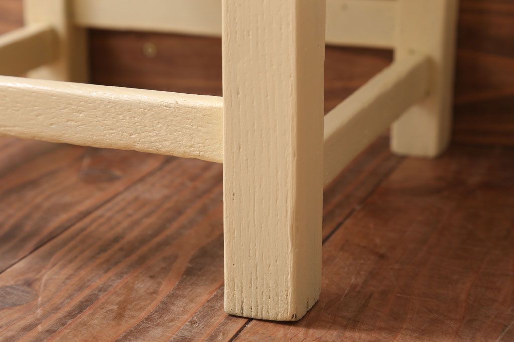 アンティーク家具　アンティーク　小ぶりでかわいいおしゃれなペイントチェア(子供用椅子)(2)