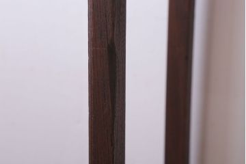 アンティーク家具　和製アンティーク　総欅材のシンプルな薄型サイドテーブル(平机)