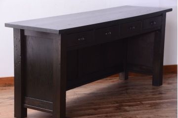 アンティーク家具　アンティーク　特大!古いナラ材製のカウンターテーブル(2)