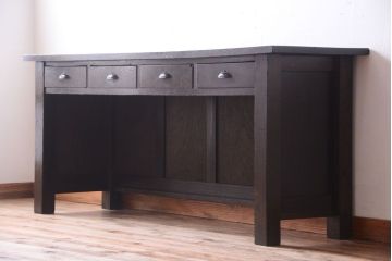 アンティーク家具　アンティーク　特大!古いナラ材製のカウンターテーブル(2)