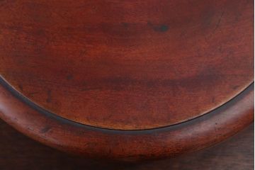 アンティーク雑貨　和製アンティーク　古い栃材製の刳り貫き茶櫃(小物入れ)