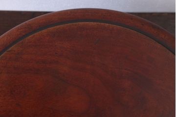 アンティーク雑貨　和製アンティーク　古い栃材製の刳り貫き茶櫃(小物入れ)