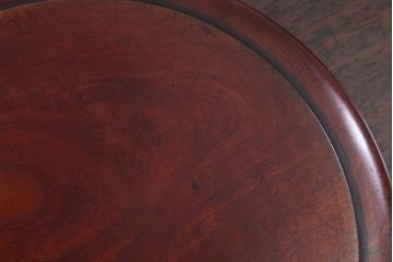 アンティーク雑貨　和製アンティーク　古い栃材製の刳り貫き茶櫃(小物入れ)