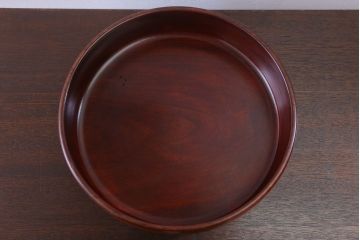 アンティーク雑貨　和製アンティーク　古い栃材製の刳り貫き茶櫃(小物入れ)